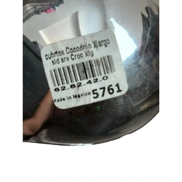 Modern Silver Spoon and Fork Salad Serving Set tongs - Picture 5 of 5